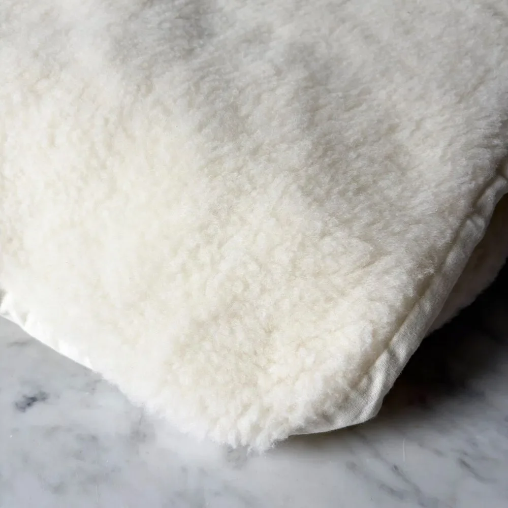 Vintage LL Bean Mattress Pad Topper Twin Size Polyester Sherpa Wool Feel